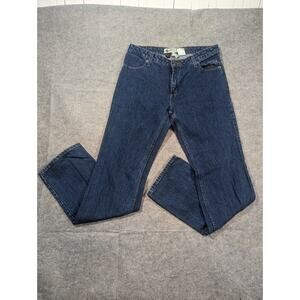 Harley Davidson Woman's Sz 10 Tall Dark Wash High Rise Motorcycle Jeans